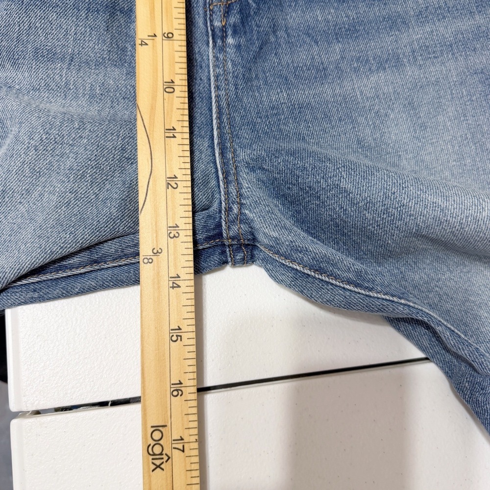 BlankNYC The Baxter Ribcage Straight Leg Jeans Blue Distressed Size 29 High Rise - Picture 10 of 13